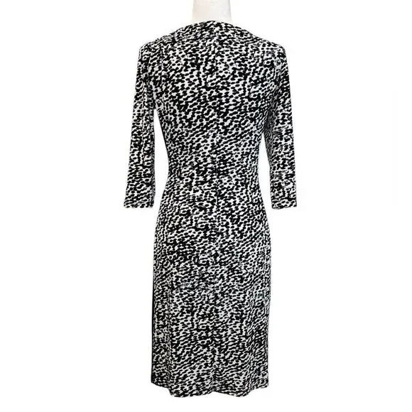 LAUREN RALPH LAUREN Women’s Animal Print Midi Dress Size 4 - Picture 4 of 7
